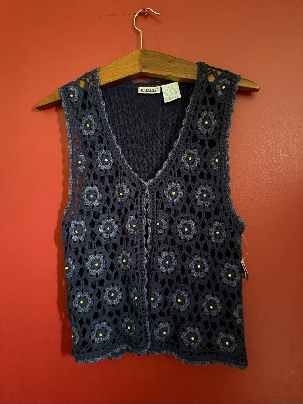 Vintage (80s) Bohemian Crochet Tank